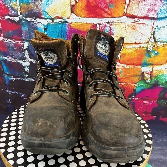 Georgia Boot Flexpoint Waterproof 6" Work Boot Comfort Core G6544 Mens Size 9 - Picture 2 of 9